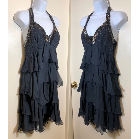 French Connection Roaring 20's Gatsby Flapper Dress Burlesque Retro Vintage XS - Picture 1 of 12